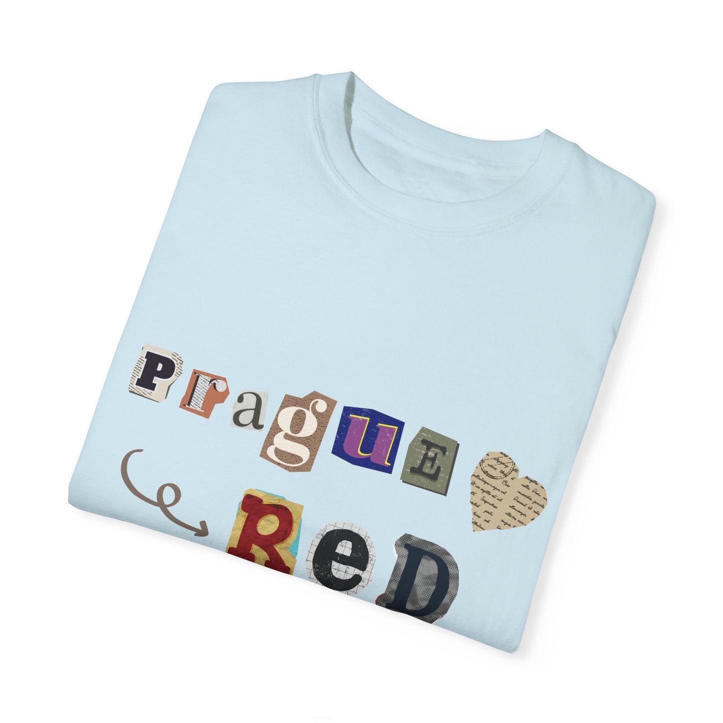 Garment-Dyed T-Shirt - Prague Red Devils Design - FiftyTees
