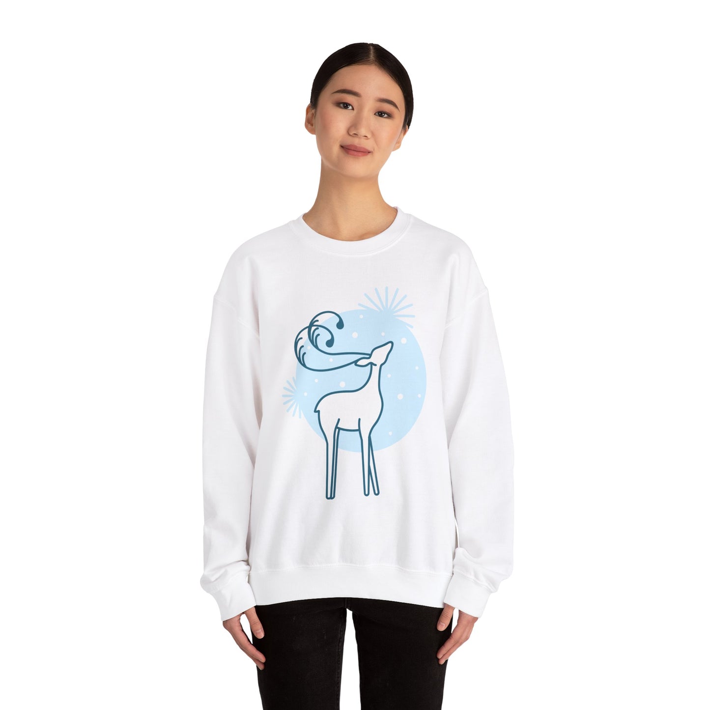 Christmas Reindeer Sweatshirt - FiftyTees