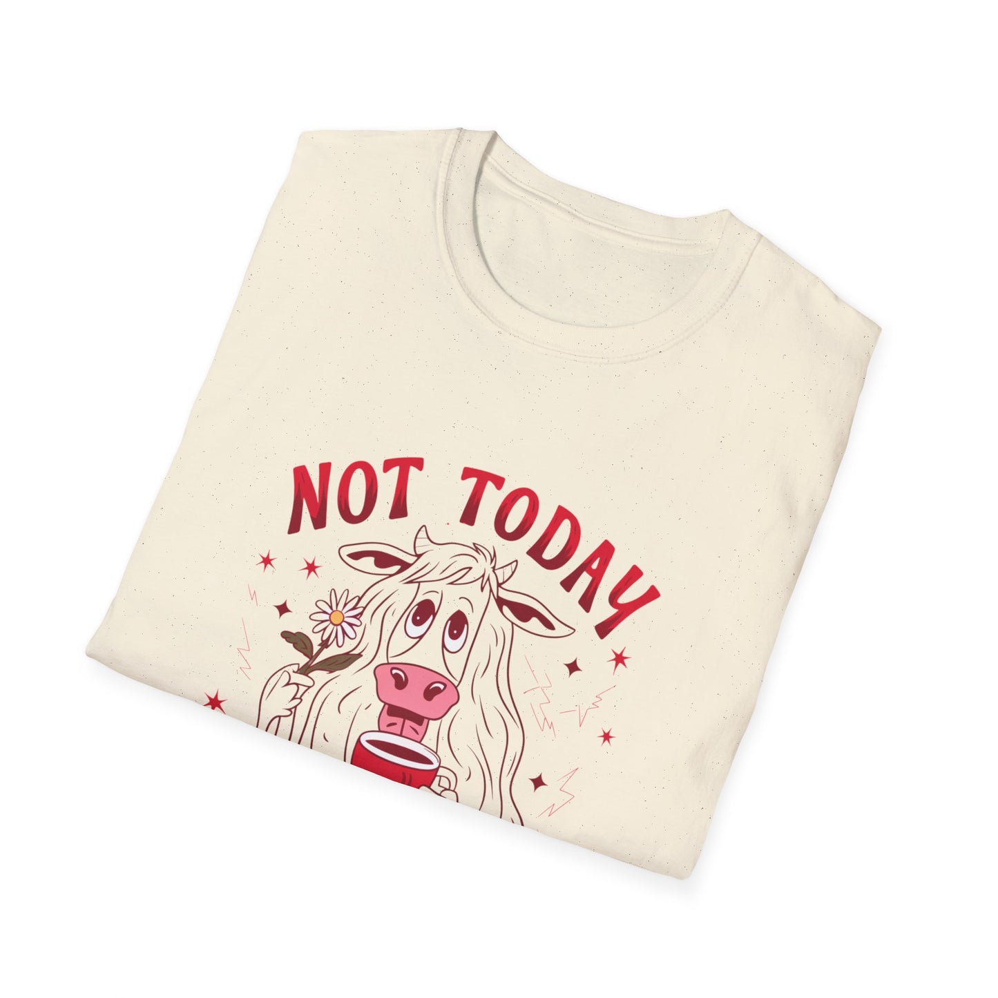 Funny Graphic Tee - Unisex Softstyle T-Shirt - 'Not today heifer' - FiftyTees
