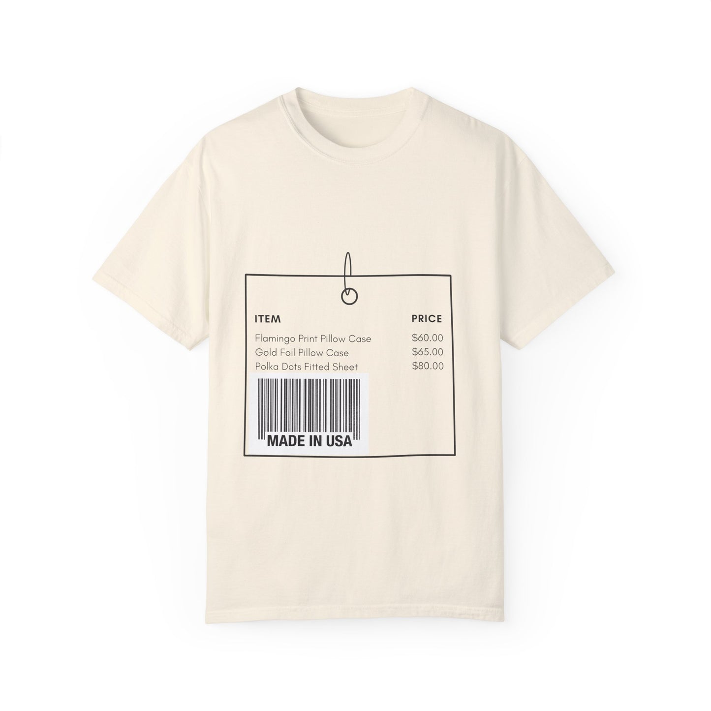 Funny Barcode Unisex T-shirt, Made in USA, Humorous Tee, Graphic Tee, Novelty Shirt, Joke Gift Shirt - FiftyTees