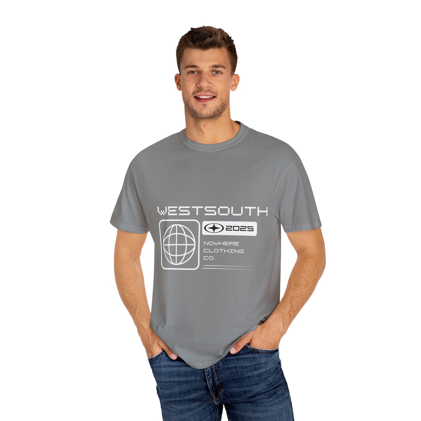 Vintage West South Clothing Company Garment-Dyed T-shirt, Retro Tee, Hipster Shirt, Distressed Top, Graphic Tee for Men and Women - FiftyTees