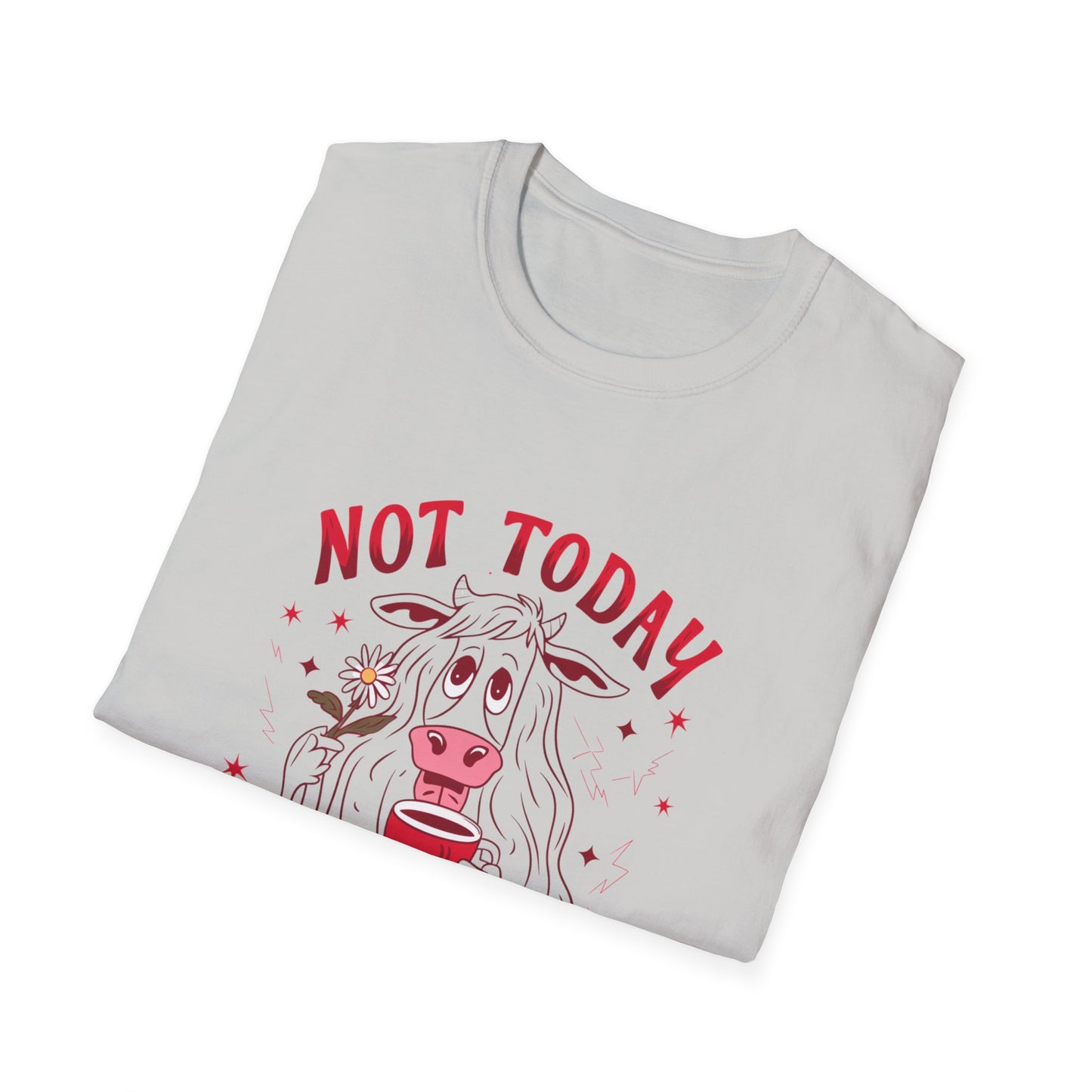 Funny Graphic Tee - Unisex Softstyle T-Shirt - 'Not today heifer' - FiftyTees