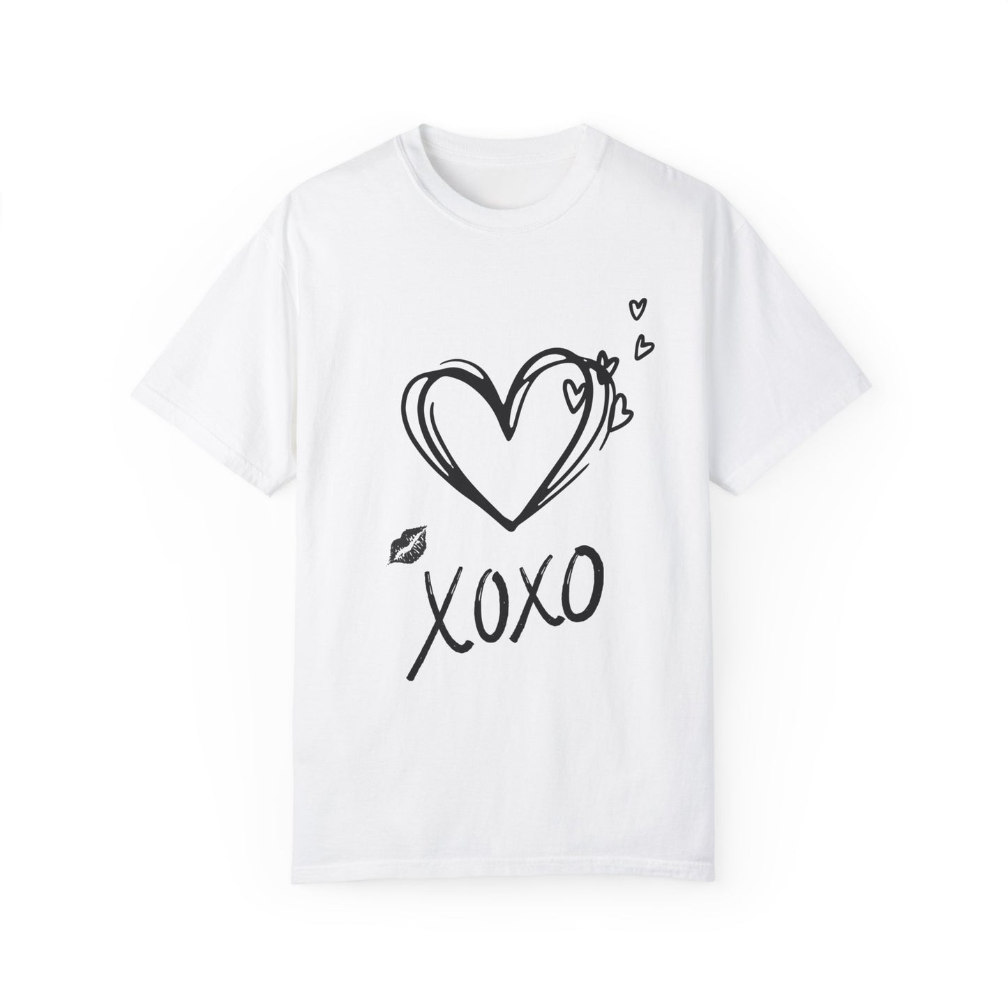 Garment-Dyed T-shirt Valentine’s Day XOXO - FiftyTees