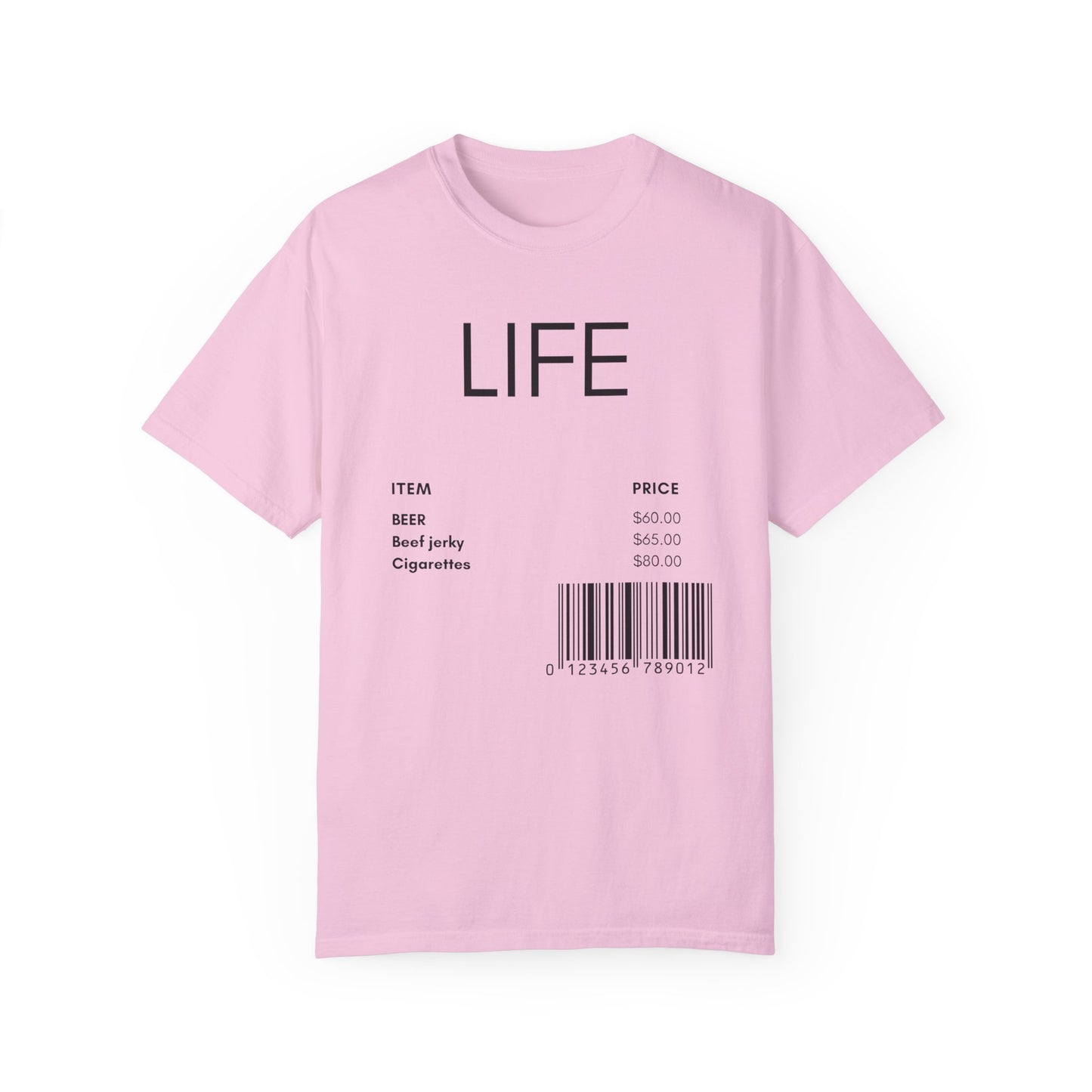 Life T-shirt - Inspirational Unisex Garment-Dyed Tee, Motivational Apparel, Positive Vibes Shirt, Gift for Men and Women, Casual Graphic Top - FiftyTees