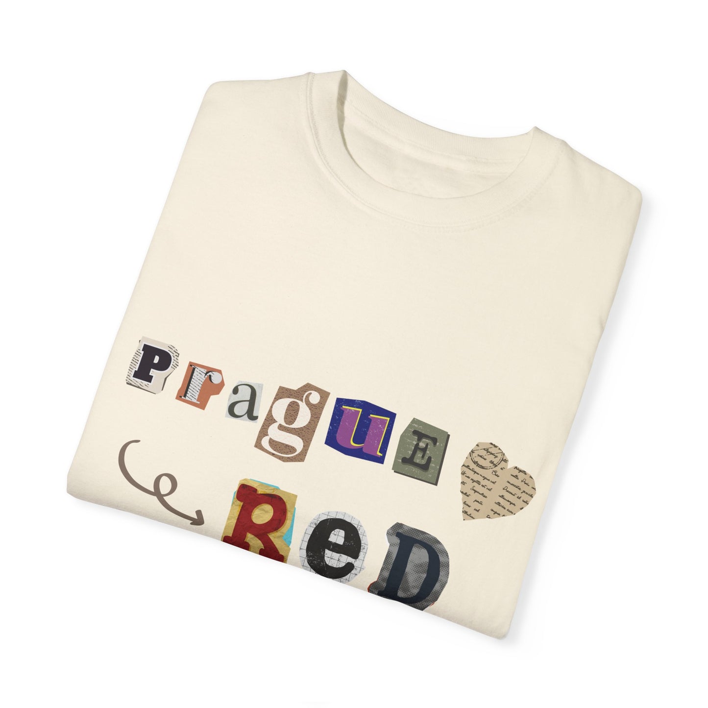 Garment-Dyed T-Shirt - Prague Red Devils Design - FiftyTees