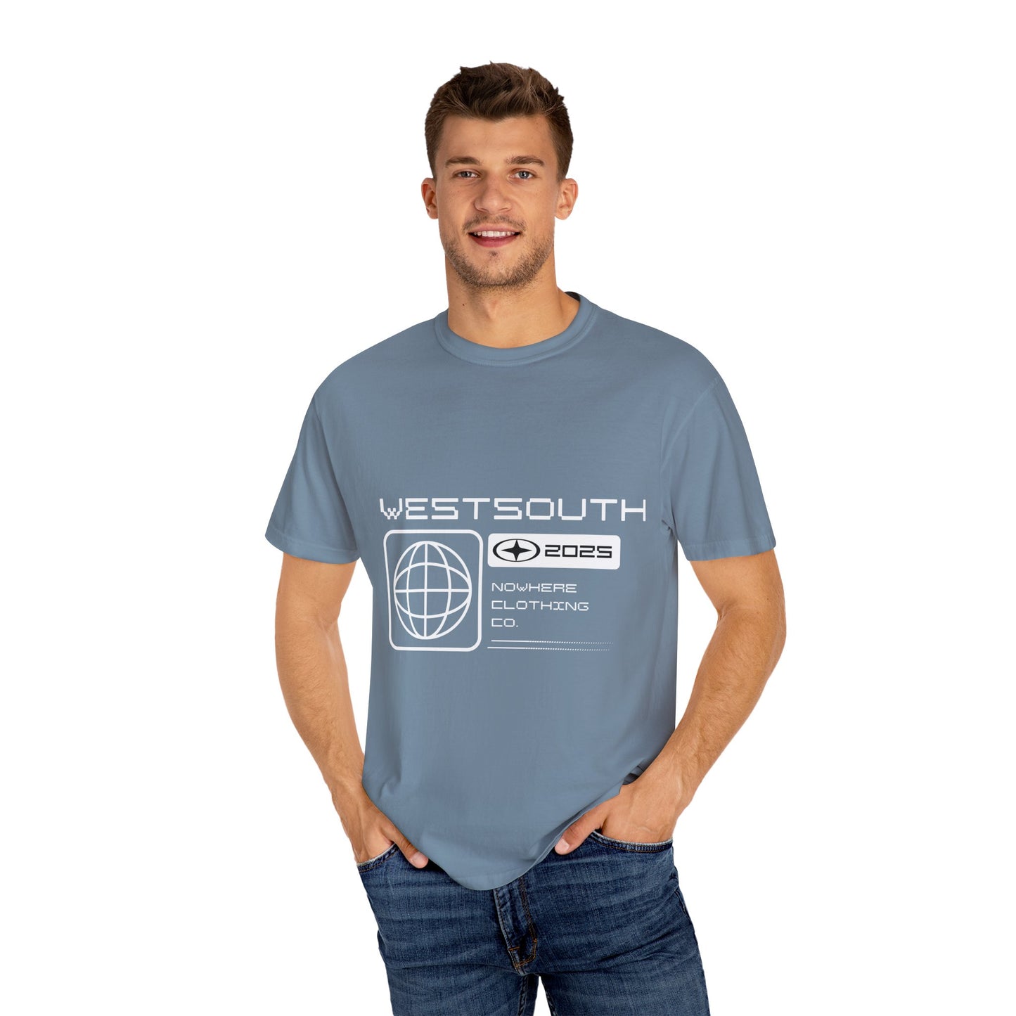 Vintage West South Clothing Company Garment-Dyed T-shirt, Retro Tee, Hipster Shirt, Distressed Top, Graphic Tee for Men and Women - FiftyTees