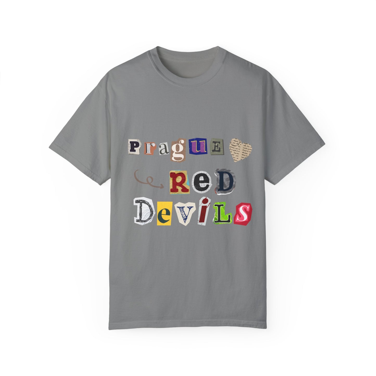 Copy of Garment-Dyed T-Shirt - Prague Red Devils Design - FiftyTees