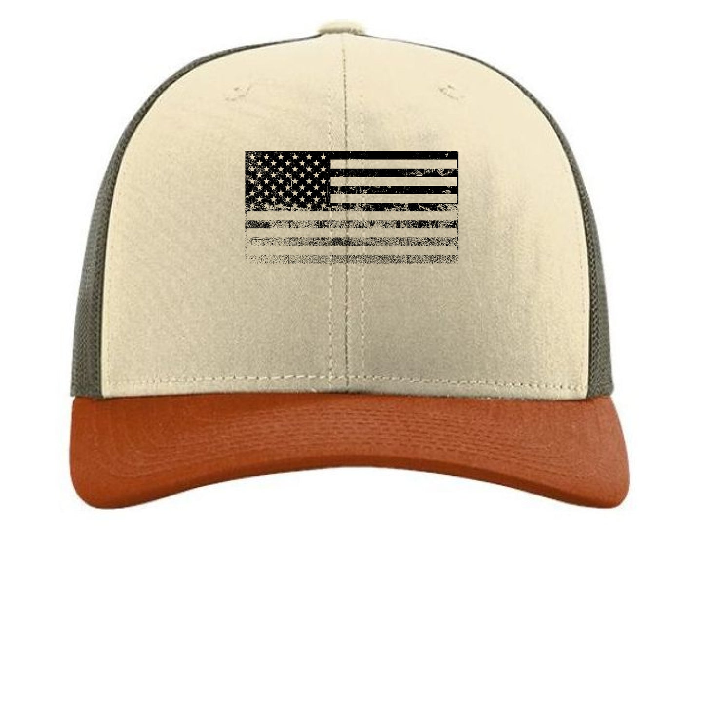 Cream/ Loden Green/ Dark Orange - FRONT