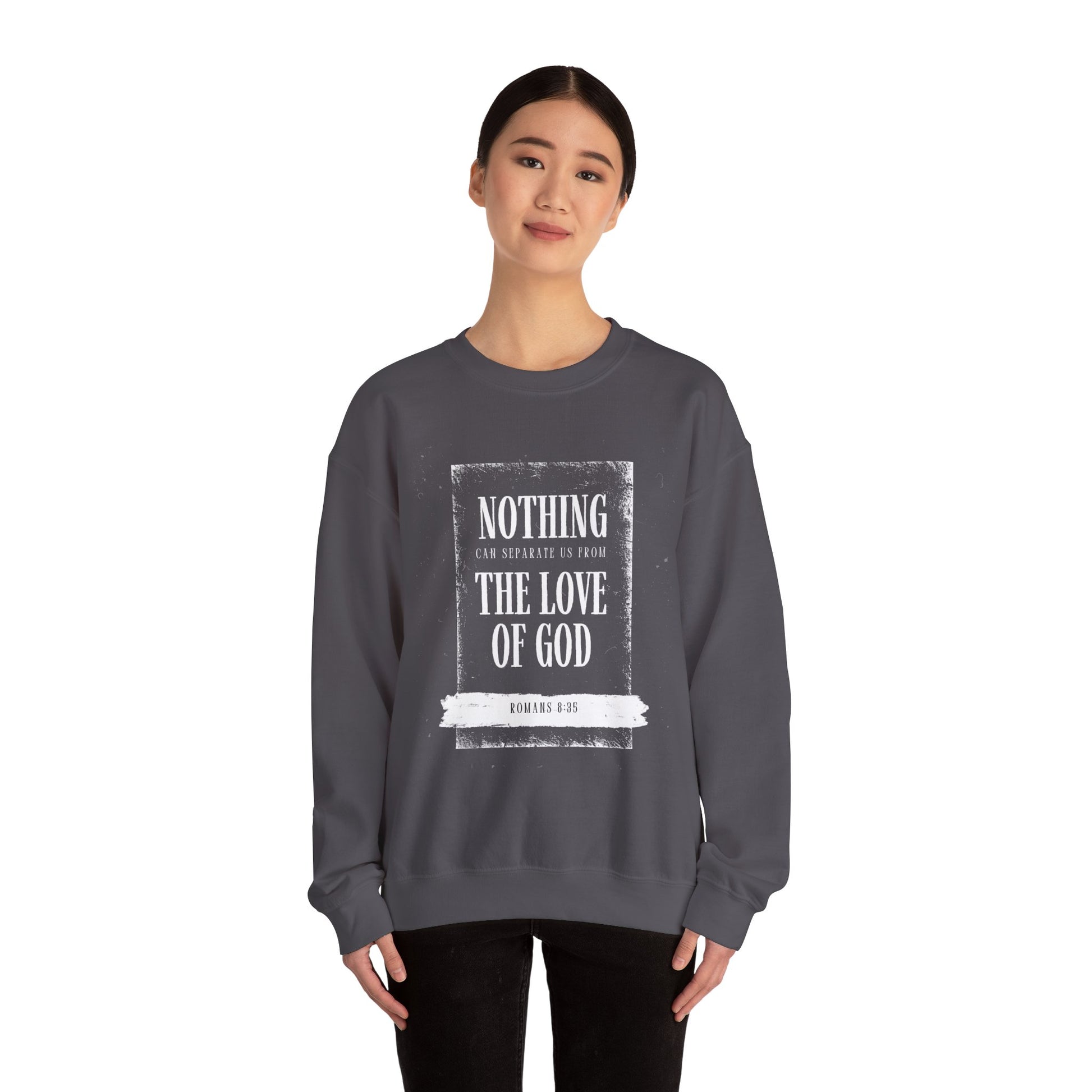 Religious Sweatshirt - The Love of God Design - FiftyTees 