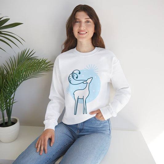 Christmas Reindeer Sweatshirt - FiftyTees 