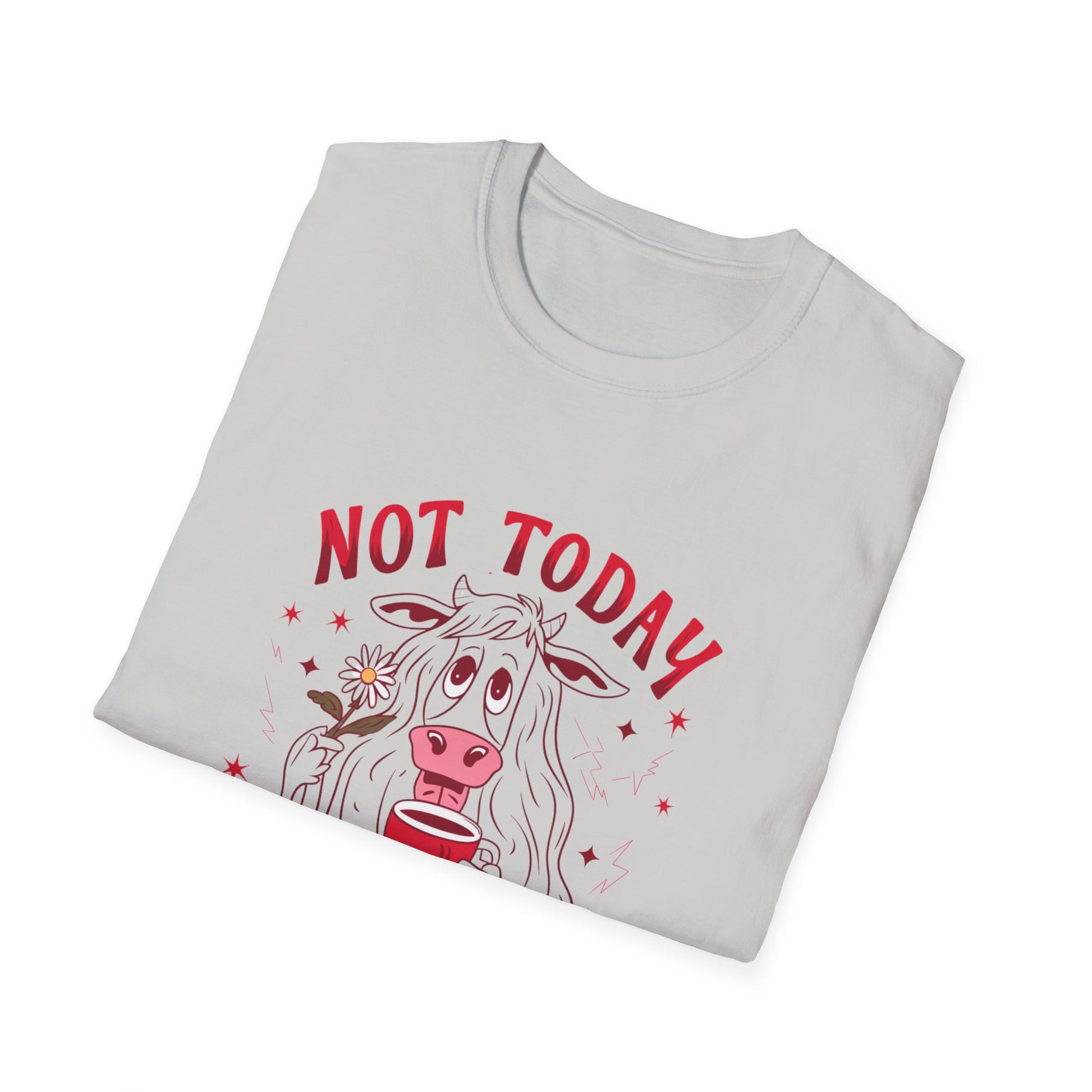 Funny Graphic Tee - Unisex Softstyle T-Shirt - 'Not today heifer' - FiftyTees 
