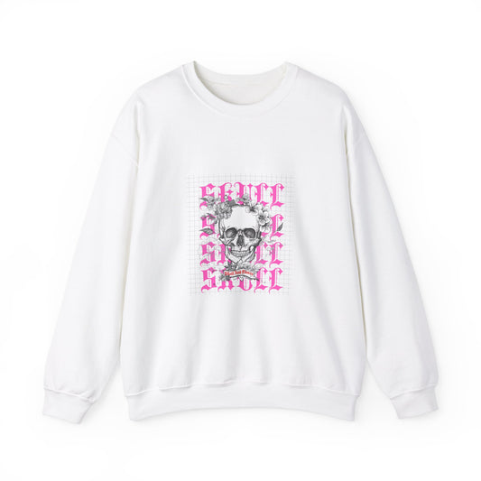 Skull Flowers Sweatshirt - FiftyTees 