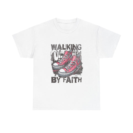 Walk my faithUnisex Heavy Cotton Tee - FiftyTees 