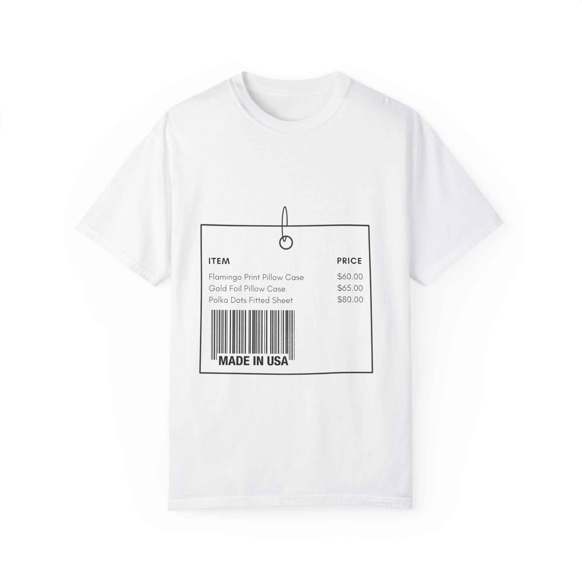 Funny Barcode Unisex T-shirt, Made in USA, Humorous Tee, Graphic Tee, Novelty Shirt, Joke Gift Shirt - FiftyTees 