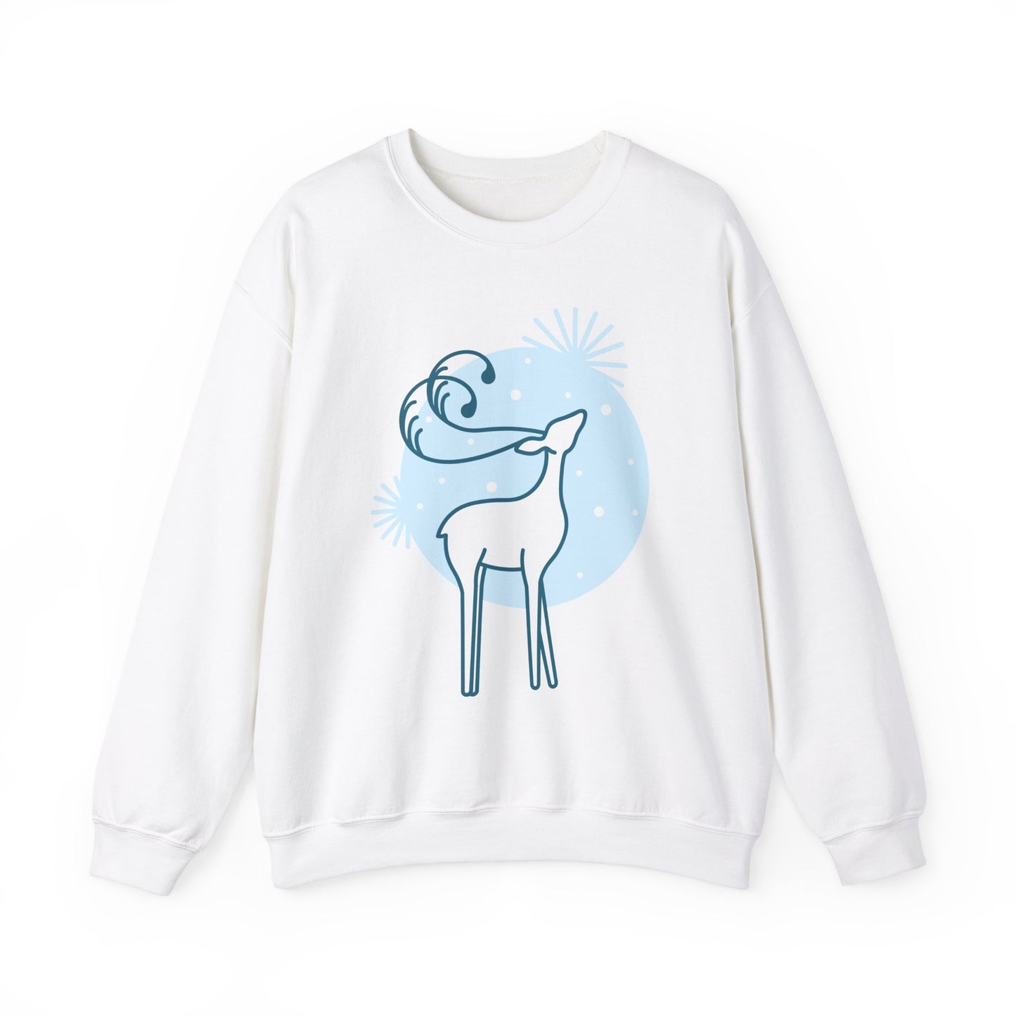 Christmas Reindeer Sweatshirt - FiftyTees 