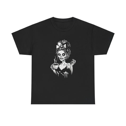 Tee: Cool Zombie Mom Unisex Heavy Cotton Tee - FiftyTees 