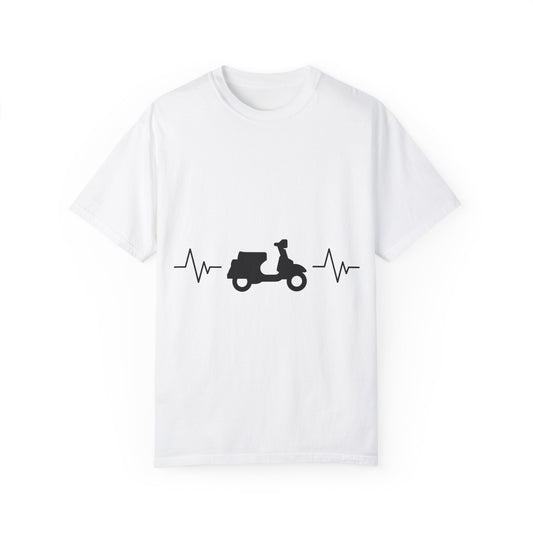 Scooter T-shirt - Vintage Style Unisex Garment-Dyed Tee - FiftyTees 