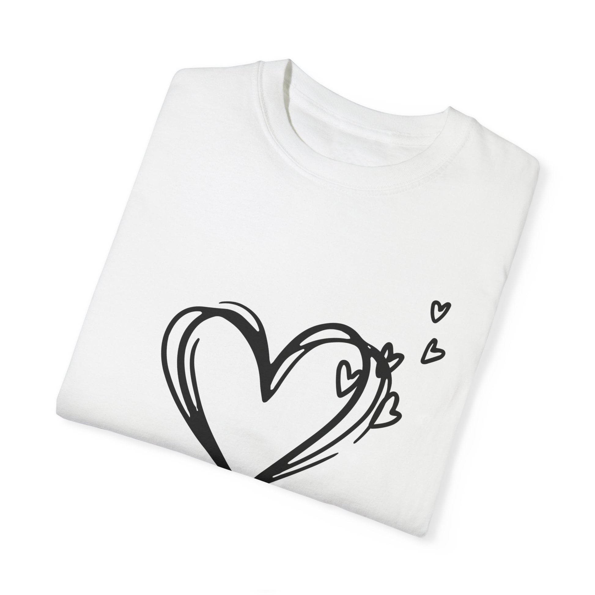 Garment-Dyed T-shirt Valentine’s Day XOXO - FiftyTees 
